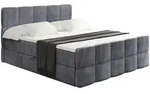 Altdecor Boxbett, Dunkelgrau, Holzwerkstoff, H&ouml;he ca. 20 cm, 120x200 cm,