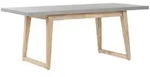 Beliani Gartentisch, Grau, Hellbraun, Stein, Quadratisch, 180x75x90 cm, Gartenm&ouml;bel,