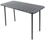 Gardenson Gartentisch, Schwarz, Metall, Kunststoff, rechteckig, 55x72x110 cm,