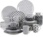 Kombiservice, Mehrfarbig, Keramik, 20x2x26 cm, Essen & Trinken, Geschirr,