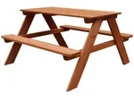 Gartengarnitur, Braun, Holz, Hemlocktanne, 89x50.5x89 cm, EN 71, CE, FSC 100%,