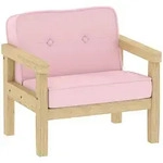Aiyaplay Kindersessel, Rosa, Holz, Nachbildung, 1-Sitzer, F&uuml;llung: Schaumstoff,