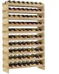 Proregal Weinregal, Natur, Holz, Echtholz,Kiefer, Rechteckig, 84x135x28 cm,