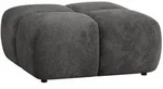 Fun M&ouml;bel Polsterhocker, Dunkelgrau, Textil, 90x45x90 cm, Wohnzimmer, Hocker