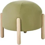 Beliani Hocker, Hellbraun, Textil, 40x38x40 cm, Wohnzimmer, Hocker