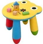 Relaxdays Kinderhocker, Mehrfarbig, Kunststoff, 28x26x30 cm, Kinderzimmer &