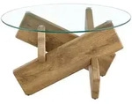 Okwish Couchtisch, Klar, Holzwerkstoff, 79x45x79 cm, Wohnzimmer,...