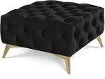 S-Style Hocker, Schwarz, Metall, Echtholz,Birke, Buche, 1-Sitzer, F&uuml;llung: