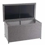 Proregal Kissenbox, Grau, Kunststoff, 250 L, 115x51x59 cm, Aufbewahrung &