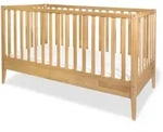 Pinolino Gitterbett Alva, Natur, Holz, Eiche, 75x86x145 cm, Lattenrost...
