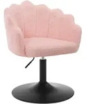 Woltu Drehstuhl,, Rosa, Metall, S&auml;ule, 55x67x50 cm, Arbeitszimmer, B&uuml;rost&uuml;hle,