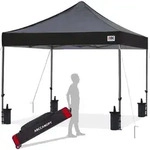 Pavillon, Schwarz, Metall, 250.2x316.2x250.2 cm, Sonnenschutz & Sichtschutz,