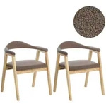 Beliani Esszimmerstuhl, Hellbraun, Holz, 56x72x62 cm, Esszimmer, St&uuml;hle,