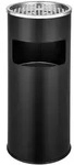 tectake Standaschenbecher, Schwarz, Metall, Zylindrisch, Essen & Trinken,