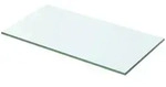vidaXL Wandboard, Transparent, Glas, 1 F&auml;cher, Rechteckig, 50x0.8x20 cm, Wohnzimmer,