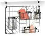 Zeller K&uuml;chenorganizer, Schwarz, Metall, 12x60x46 cm, K&uuml;chen, K&uuml;chenm&ouml;bel,