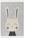 Obsession Kinderteppich My Fano, Grau, Mehrfarbig, Textil, Hase, rechteckig, 160x230