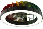Brilliant Led, Schwarz, Kunststoff, Rund, 46x15.4x46 cm, Lampen & Leuchten, LED
