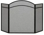 Homcom Kaminschutzgitter,, Schwarz, Metall, 1x60x96 cm, Kleinm&ouml;bel, Kamine &