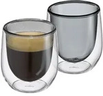 Cilio Espressogl&auml;serset Verona, Grau, Glas, 2-teilig, 0,08 ml, 6.5 cm, Kaffee...