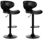 Beliani Barhocker, Schwarz, Schwarz, Kunststoff, 46x87x50 cm, Esszimmer,...