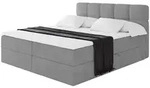 Altdecor Boxbett, Graphit, Holzwerkstoff, H3, H&ouml;he ca. 20 cm, 200x200 cm,