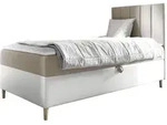 Mirjan24 Boxbett, Wei&szlig;, Creme, Holz, 100x200 cm, Schlafzimmer, Betten,