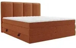 Mirjan24 Boxspringbett, Braun, Textil, H3, H&ouml;he ca. 19 cm, Rechteckig, 160x200...
