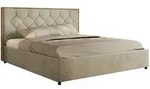 MKS Polsterbett, Beige, Kunststoff, 2-Sitzer, H3, 7-Zonen, Rechteckig, 140x200...