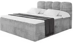 Altdecor Boxbett, Hellgrau, Holzwerkstoff, H4, H&ouml;he ca. 20 cm, 180x200 cm,
