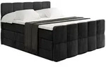 Altdecor Boxspringbett, Schwarz, Holzwerkstoff, H&ouml;he ca. 20 cm, 140x200 cm,