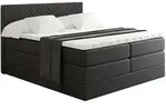 Altdecor Boxspringbett, Schwarz, Holzwerkstoff, H3 + H4, H&ouml;he ca. 20 cm,...