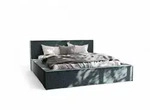Fun M&ouml;bel Polsterbett, Blau, Textil, 200x200 cm, Schlafzimmer, Betten,...