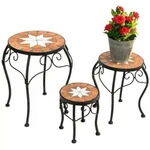 DanDiBo Blumenhocker, Schwarz, Metall, 26x37x26 cm, Wohnzimmer,...