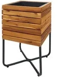 MCW Pflanzkasten, Braun, Holz, 33x60x33 cm, Gartenzubeh&ouml;r, Blument&ouml;pfe