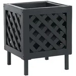 MCW Pflanzkasten, Schwarz, Holz, 34x42x34 cm, Gartenzubeh&ouml;r, Blument&ouml;pfe