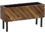 MCW Pflanzkasten, Braun, Holz, 62x35x22 cm, Wohnzimmer, Wohnzimmertische,