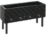 MCW Pflanzkasten, Schwarz, Holz, 62x35x22 cm, Wohnzimmer, Wohnzimmertische,