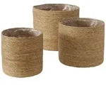 Boltze Home Blumentopf, Braun, Naturmaterialien, 27 cm, Dekoration, Blumen &