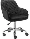 tectake Drehstuhl, Schwarz, Kunststoff, 57x91x60 cm, Arbeitszimmer,...