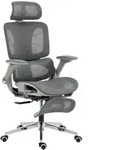 Homcom B&uuml;rostuhl, Grau, Kunststoff, 1-Sitzer, 67x132x74 cm, Arbeitszimmer,