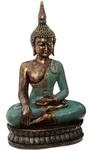 Atmosphera Createur d ́interieur Buddha-Figur, Mehrfarbig, Kunststoff,
