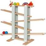 Coemo Kugelbahn, Gr&uuml;n, Holz, 26x70 cm, unisex, Spielzeug, Holzspielzeug
