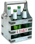 DanDiBo Biertr&auml;ger, Silber, Metall, 22x33x20 cm, K&uuml;chenzubeh&ouml;r,...