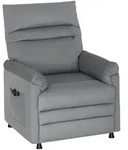 Homcom Massagesessel, Grau, Textil, 1-Sitzer, F&uuml;llung: Polyester,Schaumstoff,