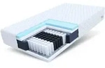 FDM Taschenfederkernmatratze, Wei&szlig;, Textil, H2 + H3, F&uuml;llung:...