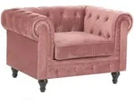 Beliani Sessel, Pink, Textil, 1-Sitzer, 110x70x75 cm, Wohnzimmer, Sessel,