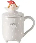 Boltze Home Becher, Wei&szlig;, Stein, Kaffee & Tee, Tassen, Kaffeebecher