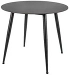 Feldmann-Wohnen Esstisch, Schwarz, Metall, Rund, 90x76x90 cm, Esszimmer, Tische,