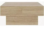 [en.casa] Couchtisch, Eiche, Holzwerkstoff, Holz Optik, Rechteckig,Rechteckig,